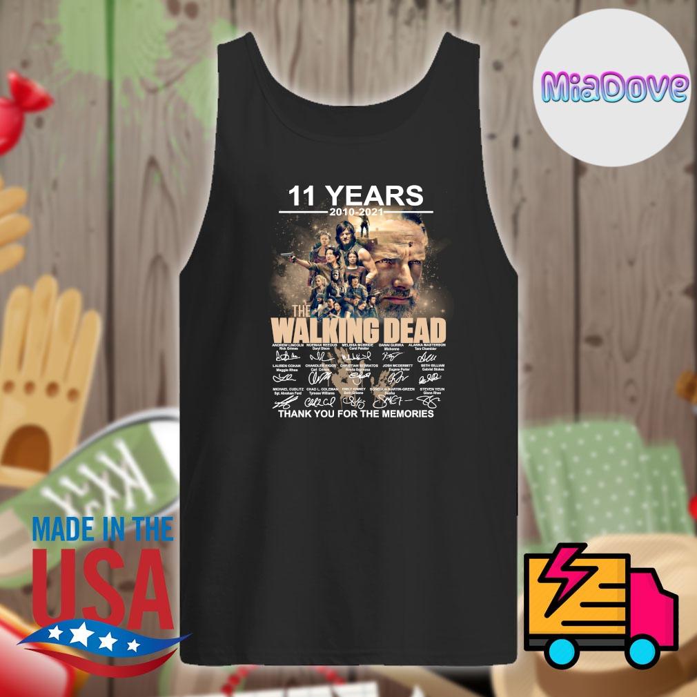 11 years 2010 2021 the Walking Dead signatures thank you for the memories s Tank-top