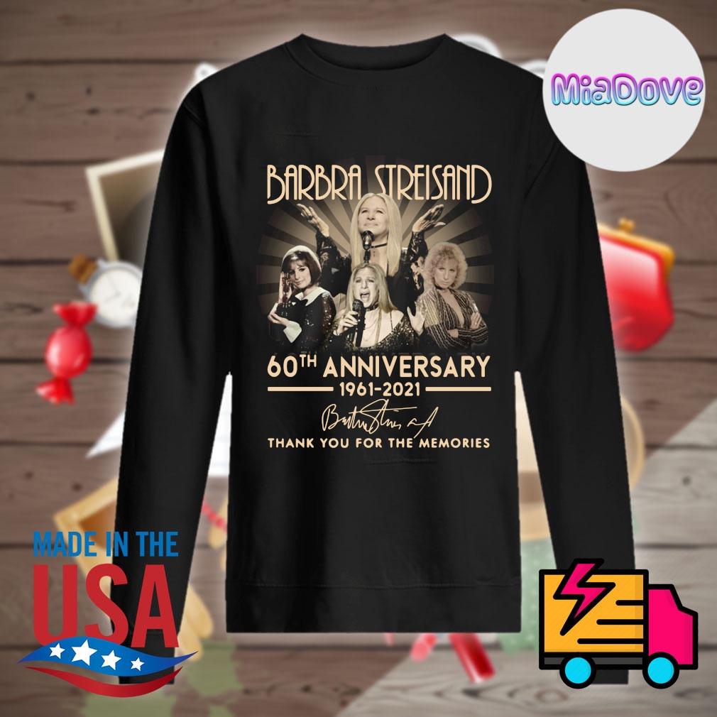Barbra Streisand 60th anniversary 1961 2021 signature thank you for the memories s Sweater