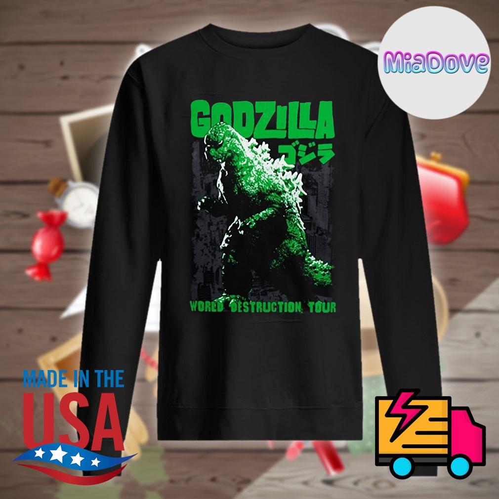 godzilla world destruction tour shirt