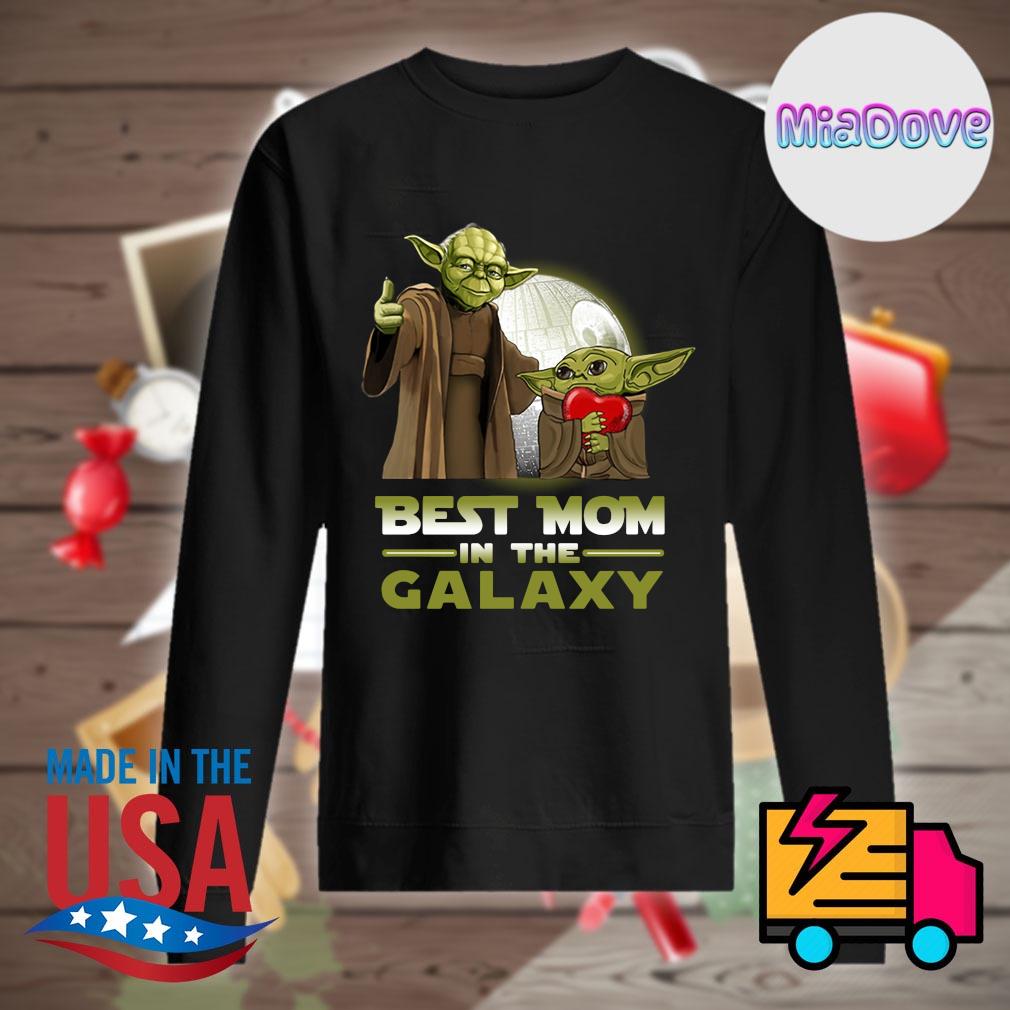 Master Yoda and baby Yoda best mom in the Galaxy s Sweater