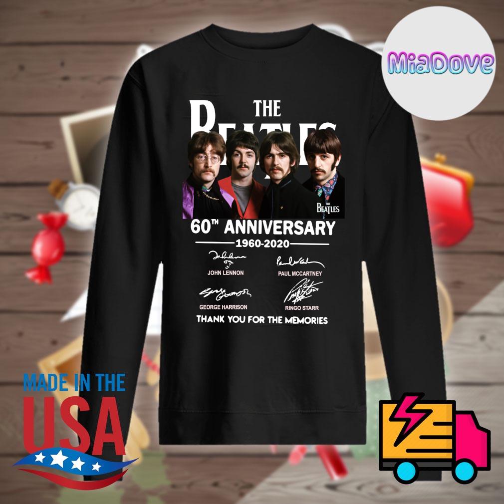 The Beatles 60th anniversary 1960-2020 thank you for the memories s Sweater