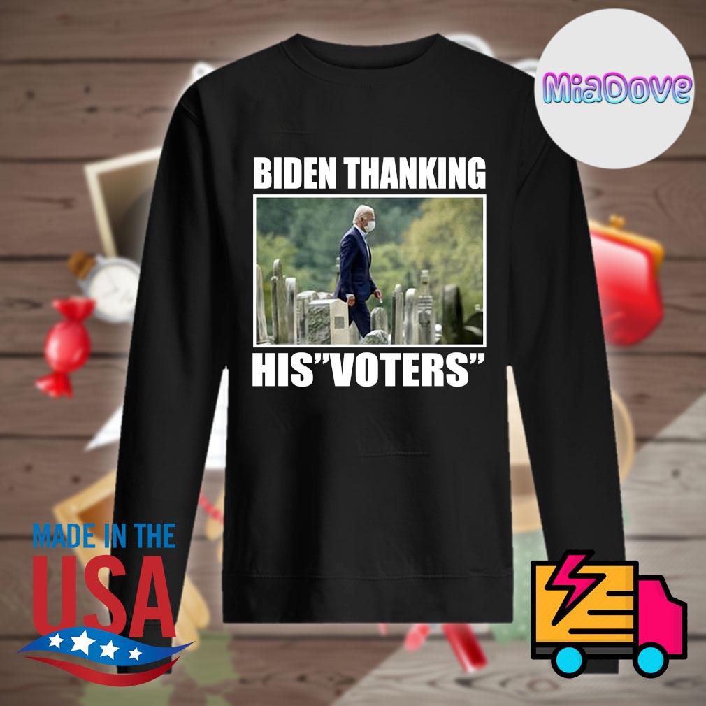 Biden thanking his Voters s Sweater