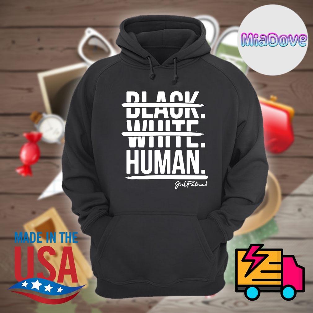 Black white hot sale human hoodie