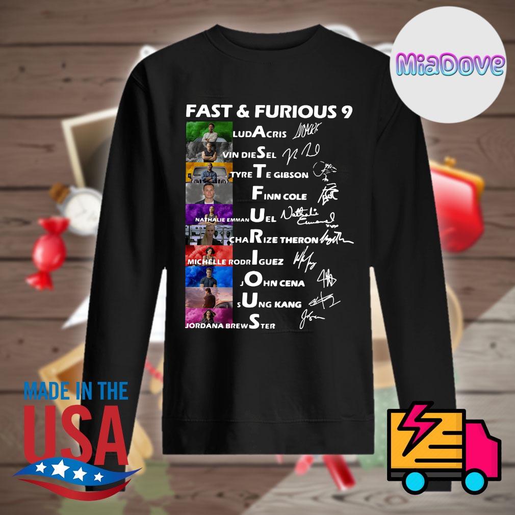 Fast and Furious 9 characters signatures s Sweater
