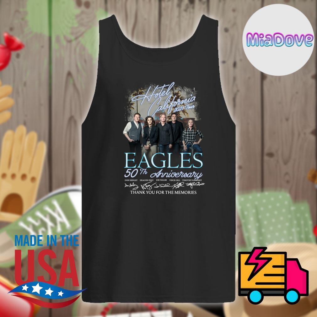 2021 Hotel California Eagles 50th Anniversary Signatures Eagles Band Unisex  T-Shirt