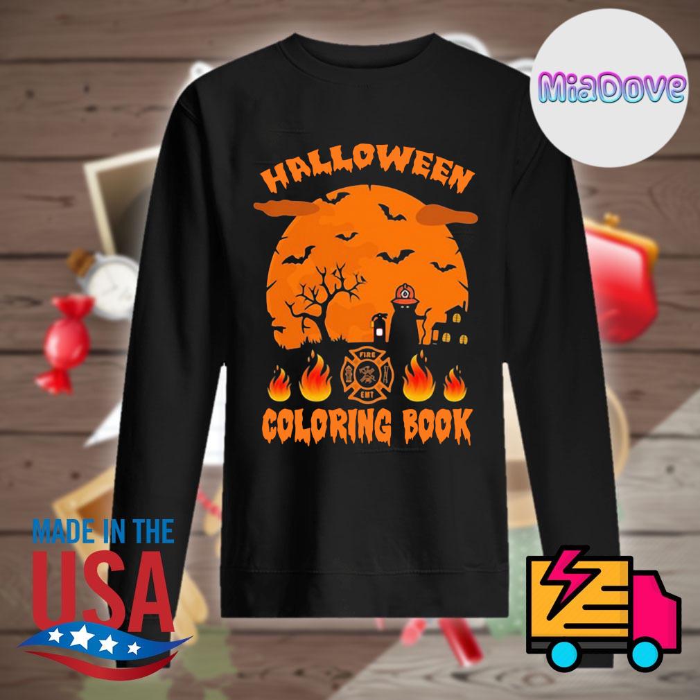 Fire Emt Halloween coloring book s Sweater