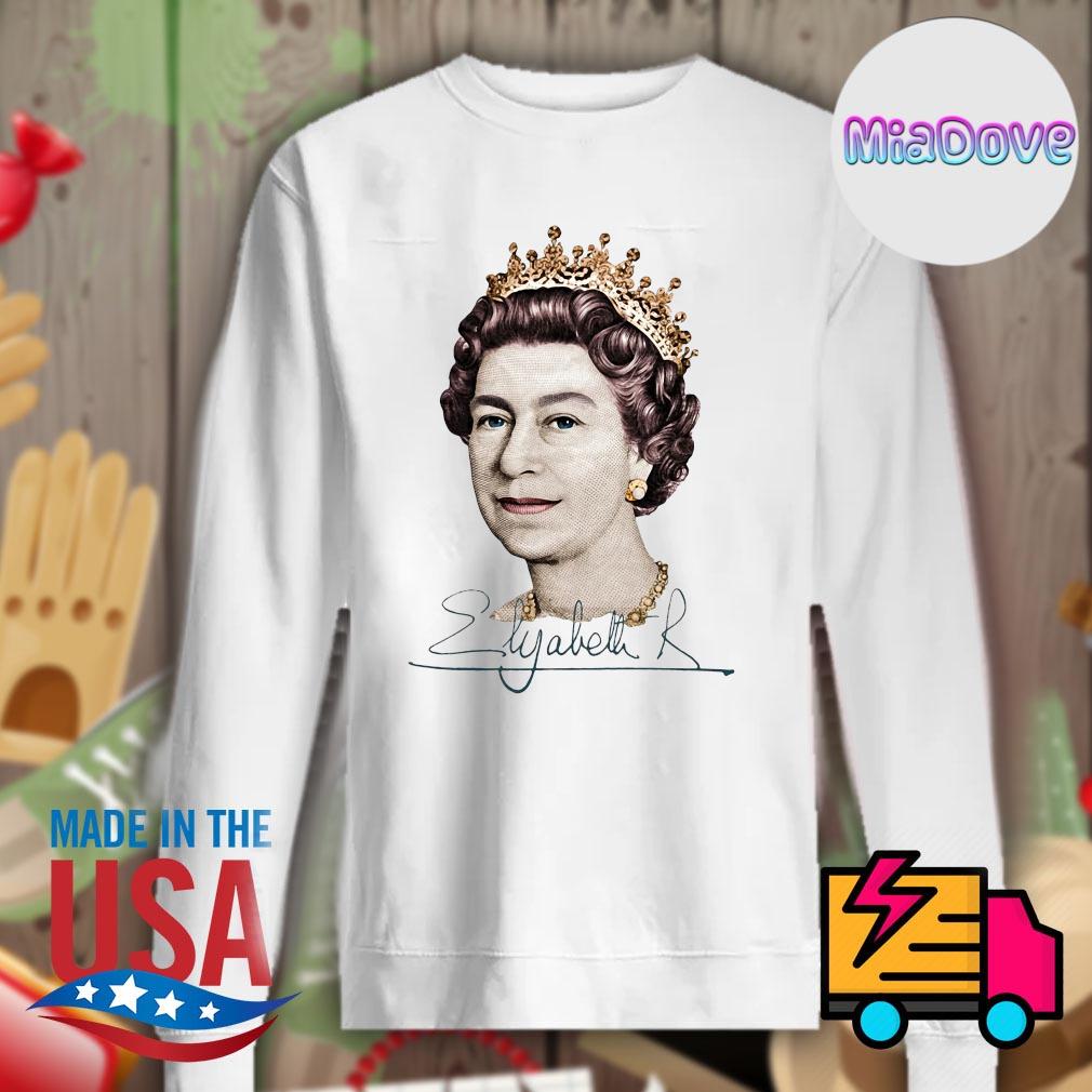 RIP Queen Elizabeth II England signature s Sweater