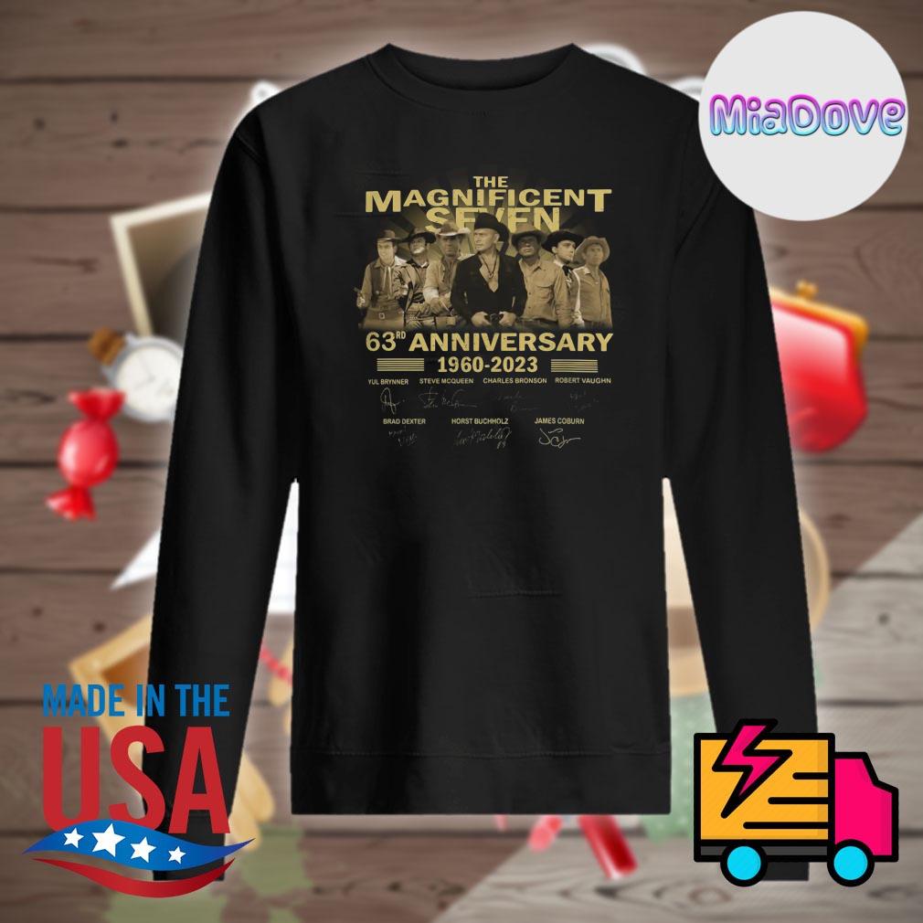 The Magnificent Seven 63rd anniversary 1960 2023 signatures s Sweater