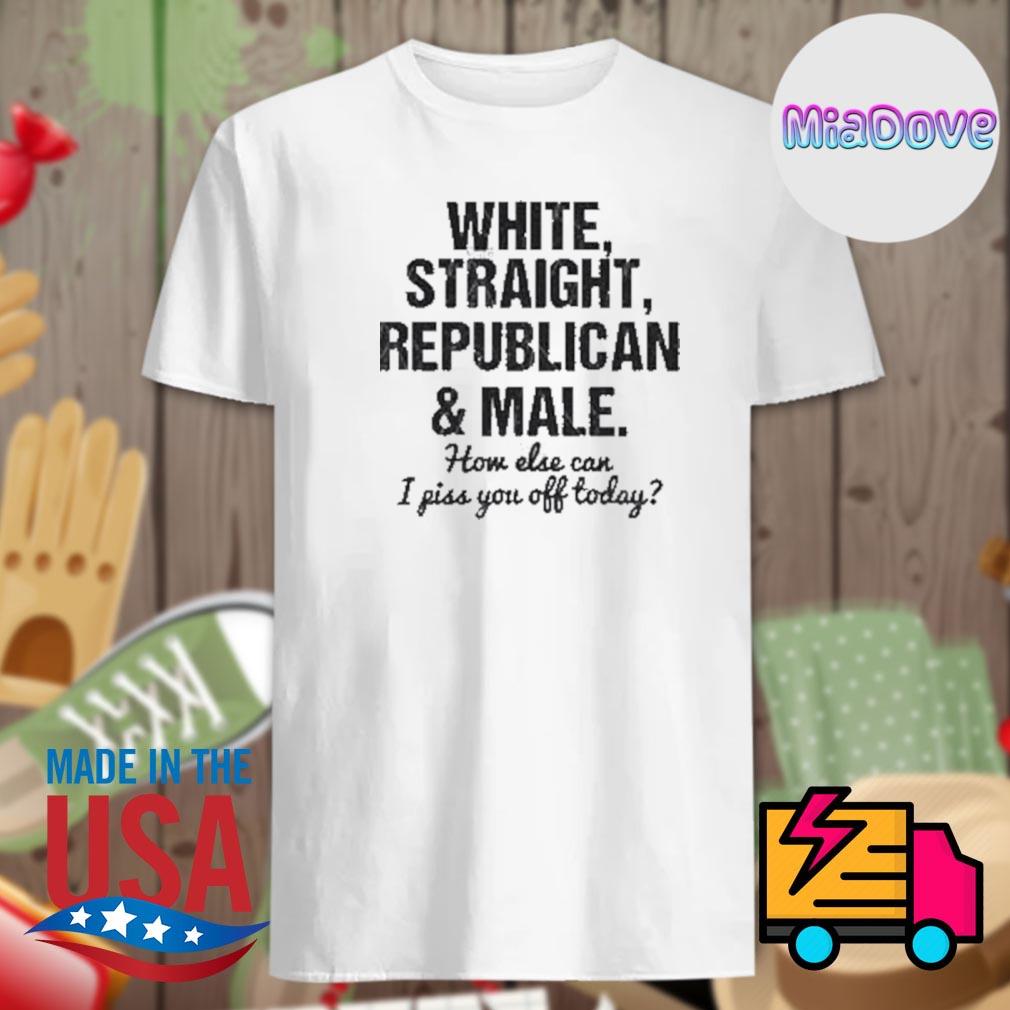 White Straight Republican and Male T-Shirt