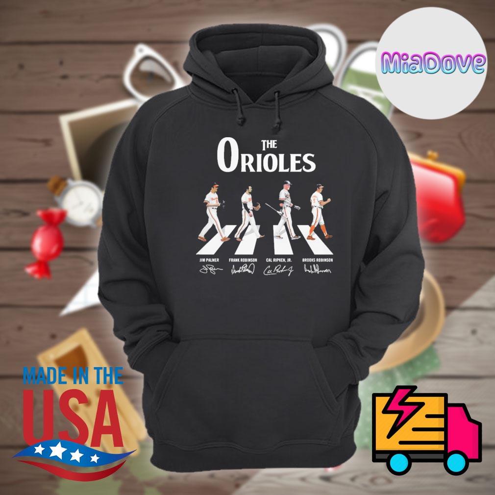Official The orioles walking abbey road signatures T-shirt, hoodie, tank  top, sweater and long sleeve t-shirt