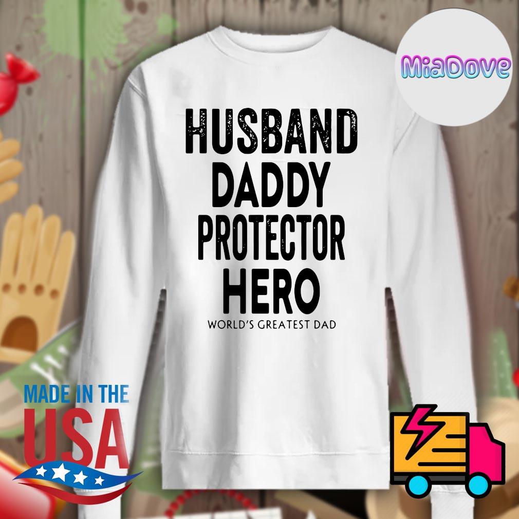 Husband Daddy Hero Tshirt for Dad Unisex Hoodie 