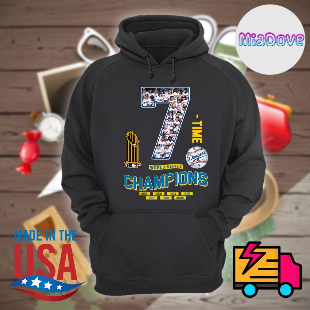 7 time Dodgers world series Champions 1955 2020 shirt, hoodie