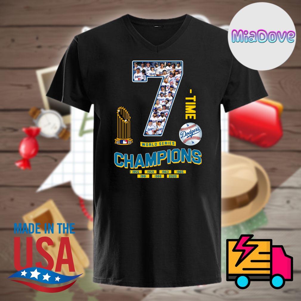 7 time Dodgers world series Champions 1955 2020 shirt, hoodie, tank top,  sweater and long sleeve t-shirt