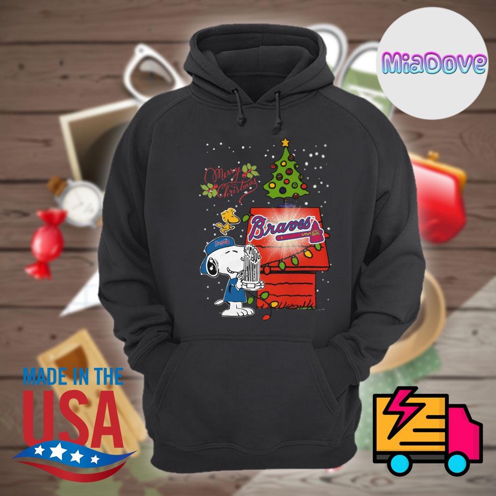 Atlanta Braves Snoopy Merry Christmas shirt, hoodie, tank top, sweater and  long sleeve t-shirt