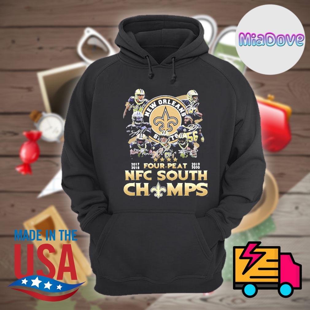 New Orleans Saints Four-peat NFC South Champions shirt, hoodie, sweater,  long sleeve and tank top