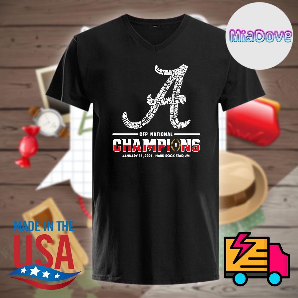 Youth Blue 84 Crimson Alabama Crimson Tide College Football Playoff 2020  National Champions Schedule T-Shirt